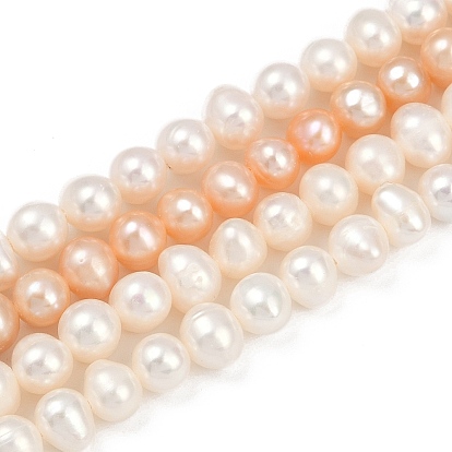 Нити из натурального культивированного пресноводного жемчуга, картофель