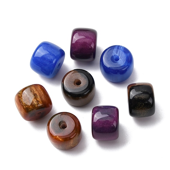 Непрозрачные шарики cmолы, колонка, с блеском порошок