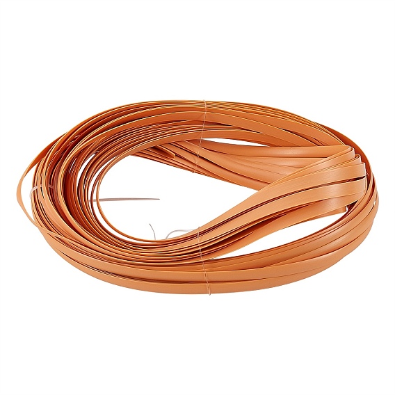 Пэ пластик имитация ротанга плетеная, твердый ткацкий материал, для вязания мебели своими руками, плоский