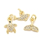 Латунные микропаве прозрачные кубические циркониевые подвески