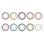 Iron Woven Net/Web Pendants, with Nylon Cord, Polyester Thread and Seed Beads, For Woven Net/Web with Feather Making