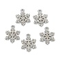 Pendentifs en alliage, platine, flocon de neige