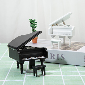 1:12 Miniature Dollhouse Furniture Simulation Model, Triangle Piano Stand Ornament