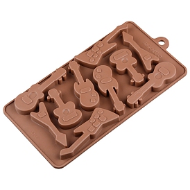 Guitar Shaped DIY Silicone Molds, Resin Casting Molds, For Soap, Chocolate Making