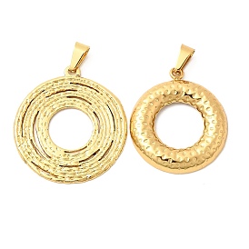 304 кулон с текстурой из нержавеющей стали, пончики