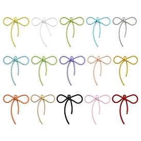 30 шт 15 цвета подвески из сплава, окрашенные распылением, бантом