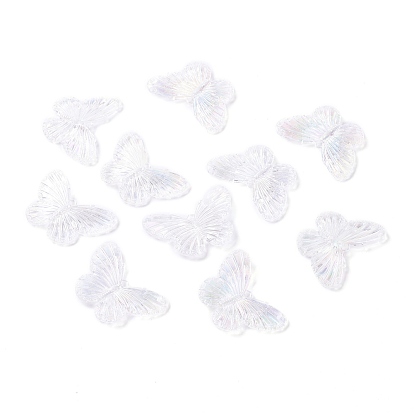 Transparent Resin Pendants, Laser Style, Butterfly