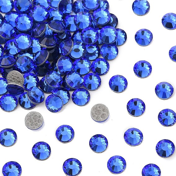 Камни preciosa® crystal hotfix с плоской основой, чешский хрусталь, круглый(438 11 612 шатон роза вива 12 ®)