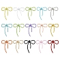 30 шт 15 цвета подвески из сплава, окрашенные распылением, бантом