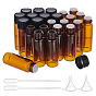 Glass Aromatherapy Subpackage Bottle, with Aluminium Oxide Cover & PP Plug, Column
