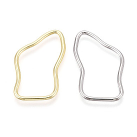 Соединительные колечки из сплава, неправильная форма, без кадмия, без никеля и без свинца, стойки покрытие