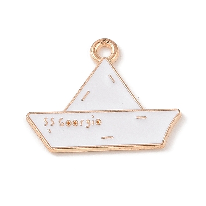 Подвески из эмали и сплава, золотой свет, очарование корабля