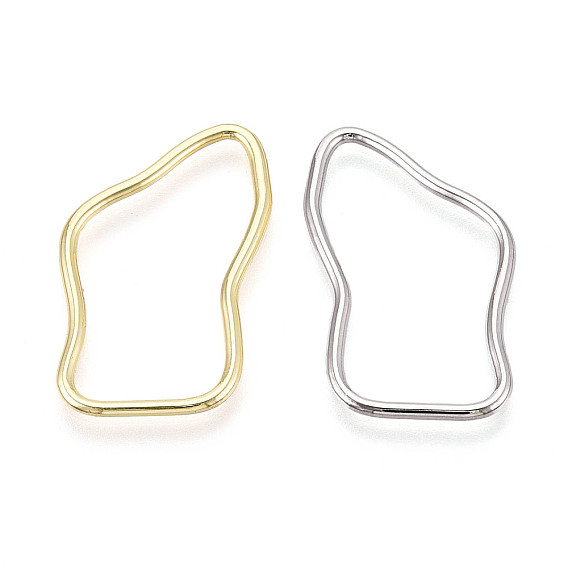 Соединительные колечки из сплава, неправильная форма, без кадмия, без никеля и без свинца, стойки покрытие