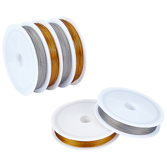 6 рулоны 2 цвета тигровый хвост проволока, проволока из нержавеющей стали с нейлоновым покрытием