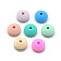 Food Grade Eco-Friendly Silicone Beads, Chewing Beads For Teethers, DIY Nursing Necklaces Making, Rondelle
