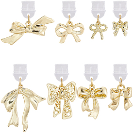 8шт пластиковые мобильные пылезащитные заглушки, Сплав с подвесками, бантом