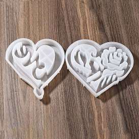 Силиконовые формы для свечей своими руками, для изготовления ароматических свечей, сердце, День святого Валентина
