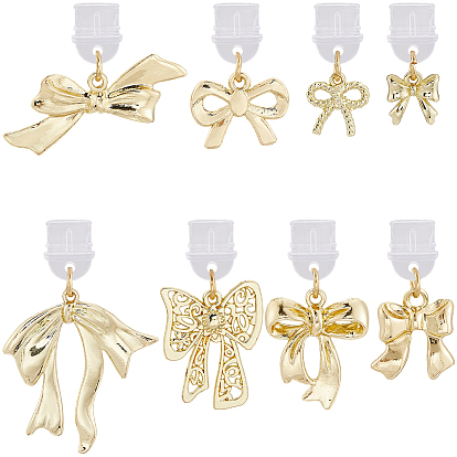 8шт пластиковые мобильные пылезащитные заглушки, Сплав с подвесками, бантом