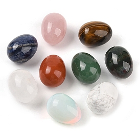 Драгоценные камни пальмовые камни, Полированный лечебный карманный камень в виде яйца Рейки для снятия тревоги и стресса, пасхальный декор
