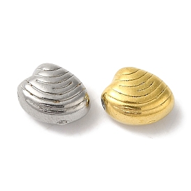 304 из нержавеющей стали бусы, формы раковины