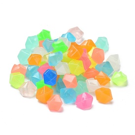Acrylic Luminous Cabochons, Decorate Accessories, Polygon Stone