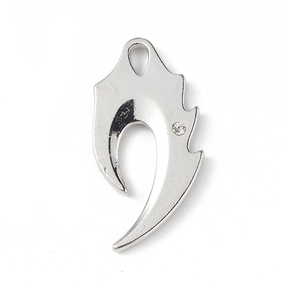 Pendentifs en alliage, sans cadmium et sans plomb, charmes de forme dentelée