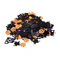 Plastic Table Scatter Confetti, for Halloween Party Decorations, Witch, Star, Pumpkin, Web, Spider, Cat