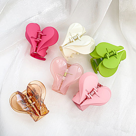 Chic Heart-Shaped Hair Clip for Elegant Updos and Sweet Hairstyles