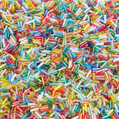 4000 шт. прозрачные радужные стеклянные круглые бусины