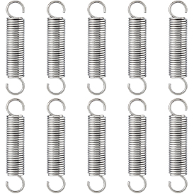 10шт. крюк пружинный натяжной из нержавеющей стали