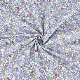 Tissu en coton imprimé de fleurs pour vêtements et loisirs créatifs