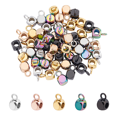 Вакуумное покрытие pvd 304 трубчатые дужки из нержавеющей стали, петля под залог, кубик бусины залог