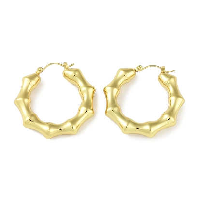Ion Plating(IP) 304 Stainless Steel Hoop Earrings, Ring