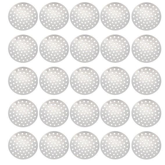 Латунное пальцевое кольцо / брошь, перфорированные настроек диска