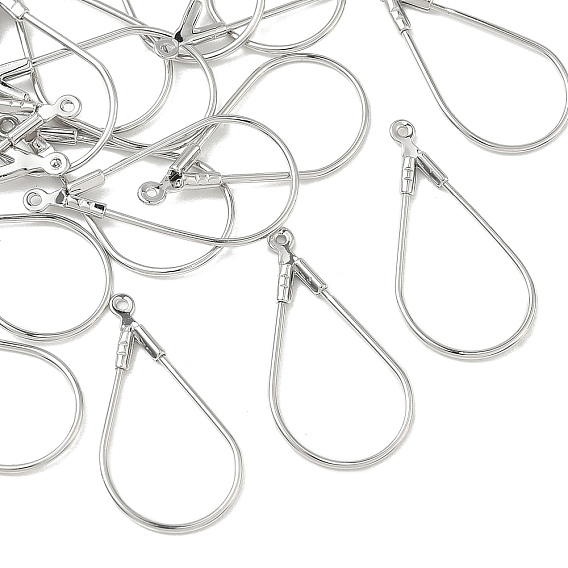 SHEGRACE Hollow Brass Pendants, Teardrop Charm, Cadmium Free & Lead Free & Nickel Free