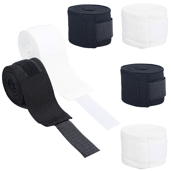 4 шт. 2 цвета хлопковые бинты для бокса, тактическое снаряжение