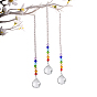 Crystal Suncatcher Prism Ball, Chakra Pendant Sphere Feng Shui Decoration, Window Chandelier Hanging Ornament