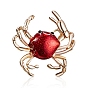 Брошь с морским животным из сплава эмали, булавки с крабовой эмалью