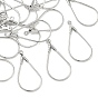 SHEGRACE Hollow Brass Pendants, Teardrop Charm, Cadmium Free & Lead Free & Nickel Free