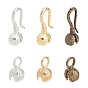 Brass Hook and S-Hook Clasps, Flower, Lead Free & Cadmium Free