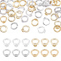 40 pièces 4 couleurs anneaux en laiton connecteurs de breloques, Bracelet collier boucle d'extrémité protecteur de fil