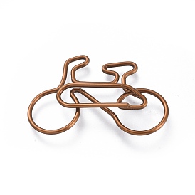 Bicycle Shape Iron Paperclips, Cute Paper Clips, Funny Bookmark Marking Clips