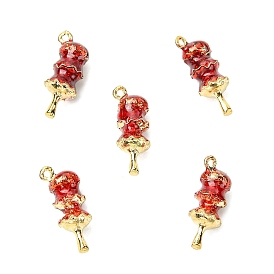 5подвески из эмали с покрытием из сплава, без кадмия, без никеля и без свинца, золотой свет