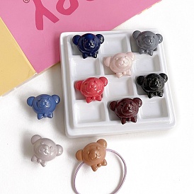 Opaque Acrylic Beads, Bear