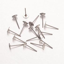 316 Surgical Stainless Steel Stud Earring Findings