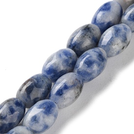 Natural Blue Spot Jasper Beads Strands, Rice