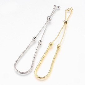 Adjustable Brass Bolo Bracelets, Slider Bracelets, with Cubic Zirconia, Lead Free & Cadmium Free & Nickel Free, Long-Lasting Plated