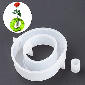 Vase Silicone Molds, for Plant Propagation Hydroponic Plants, Resin Casting Molds, Epoxy Resin Making, Oval