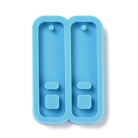DIY Pendant Silicone Molds, for Earring Making, Resin Casting Molds, For UV Resin, Epoxy Resin Jewelry Making, Rectangle