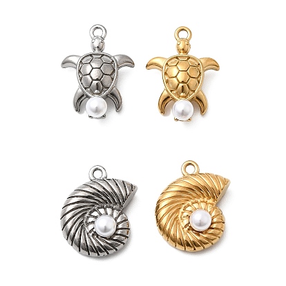 304 подвески из нержавеющей стали и АБС-пластика с жемчугом